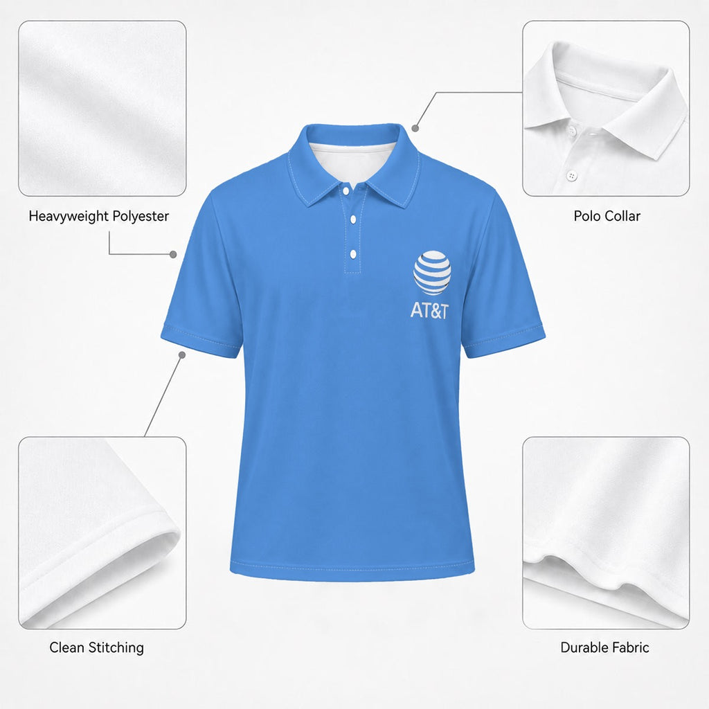 All-Over Print Men's Heavyweight Polyester Polo Shirt|210GSM