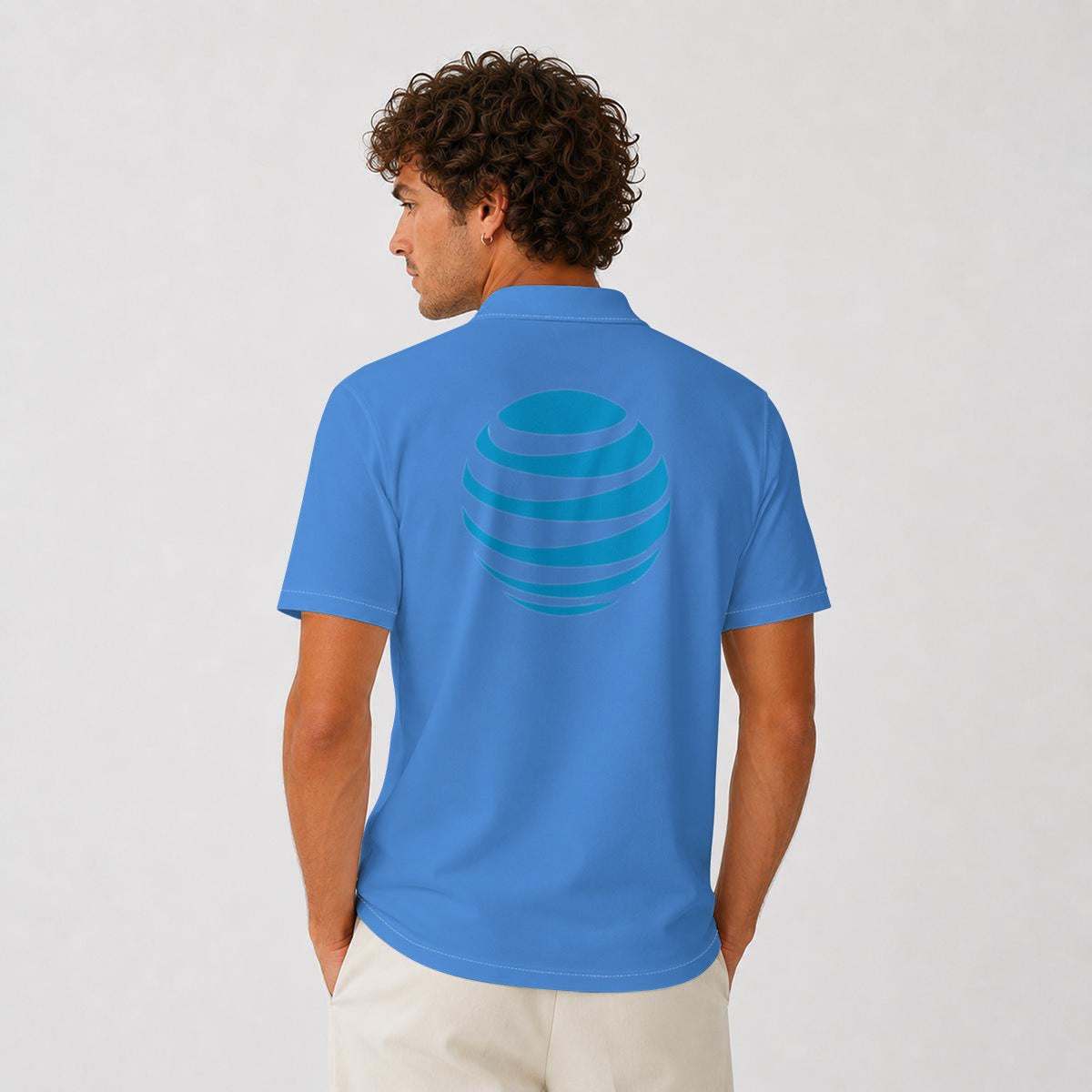 All-Over Print Men's Heavyweight Polyester Polo Shirt|210GSM