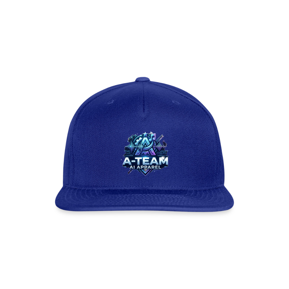 Snapback Baseball Cap - royal blue