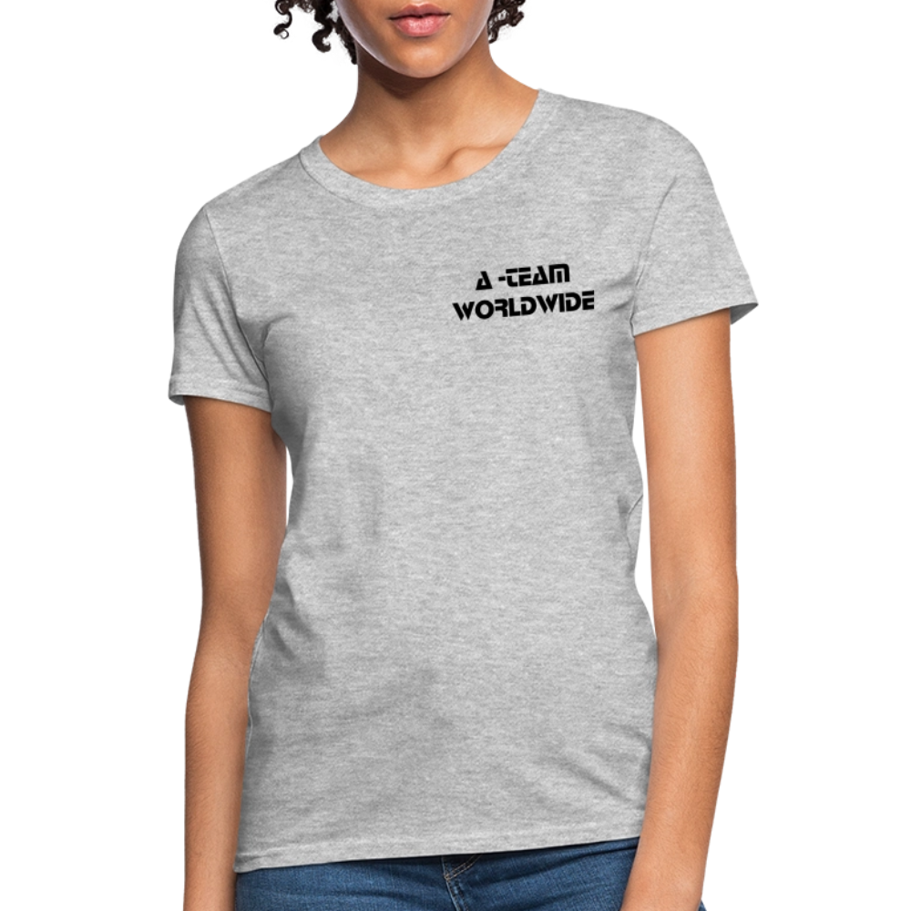 A - TEAM WORLDWIDE Women's T-Shirt - heather gray