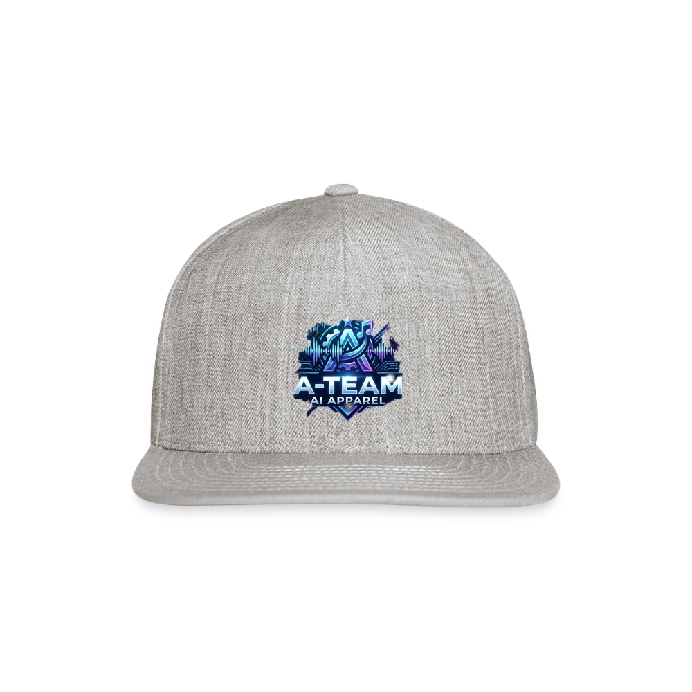 Snapback Baseball Cap - heather gray