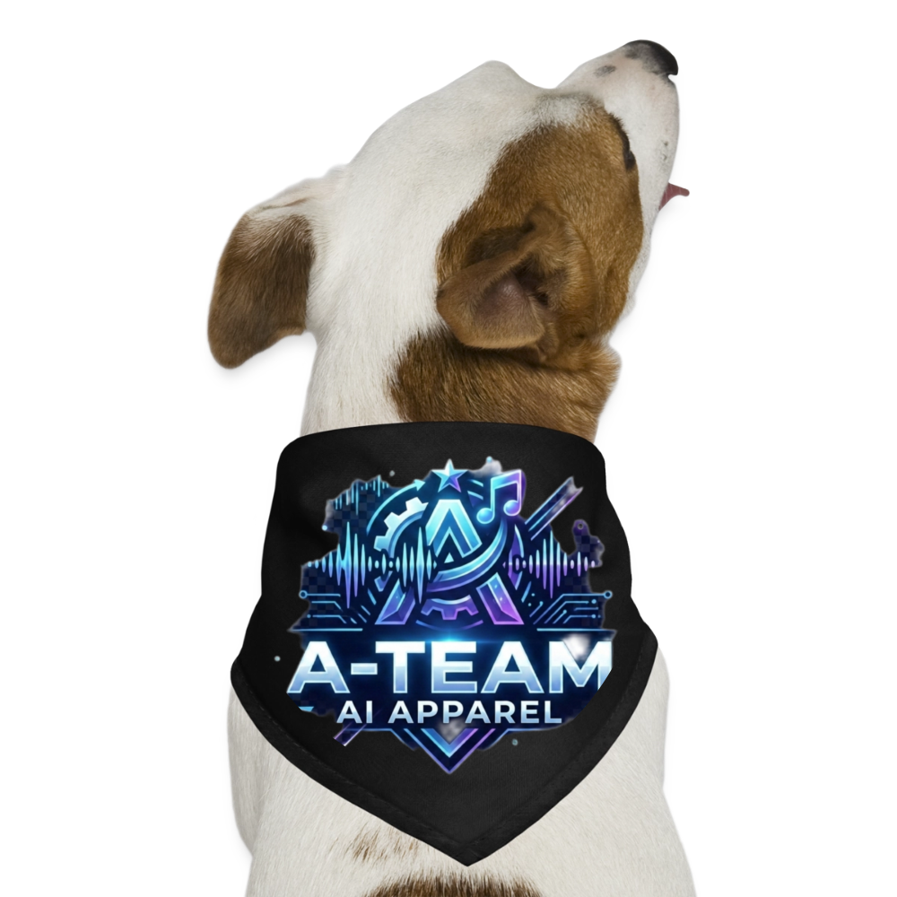 A-Team Dog Bandana - black
