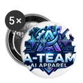 A-Team Buttons large 2.2'' (5-pack) - white