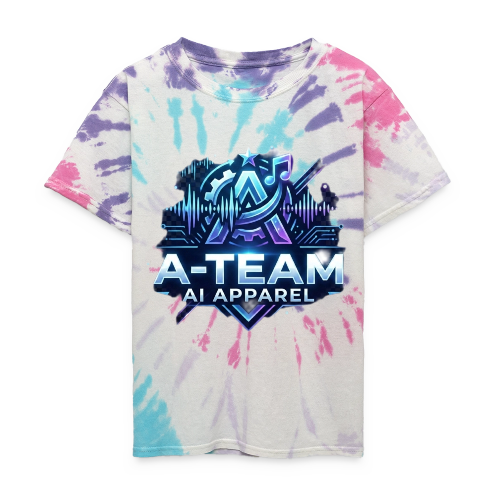 A-Team Kid's Tie Dye T-Shirt - Pastel Spiral