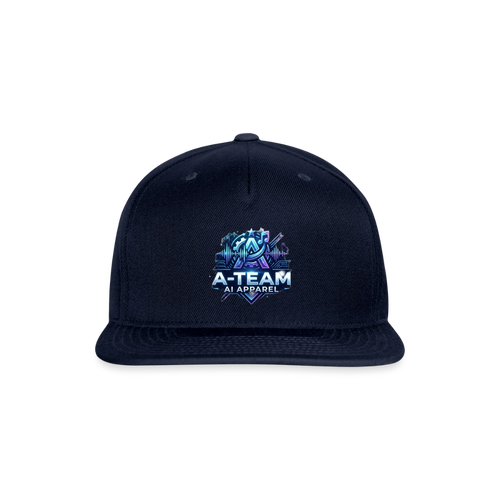 Snapback Baseball Cap - navy