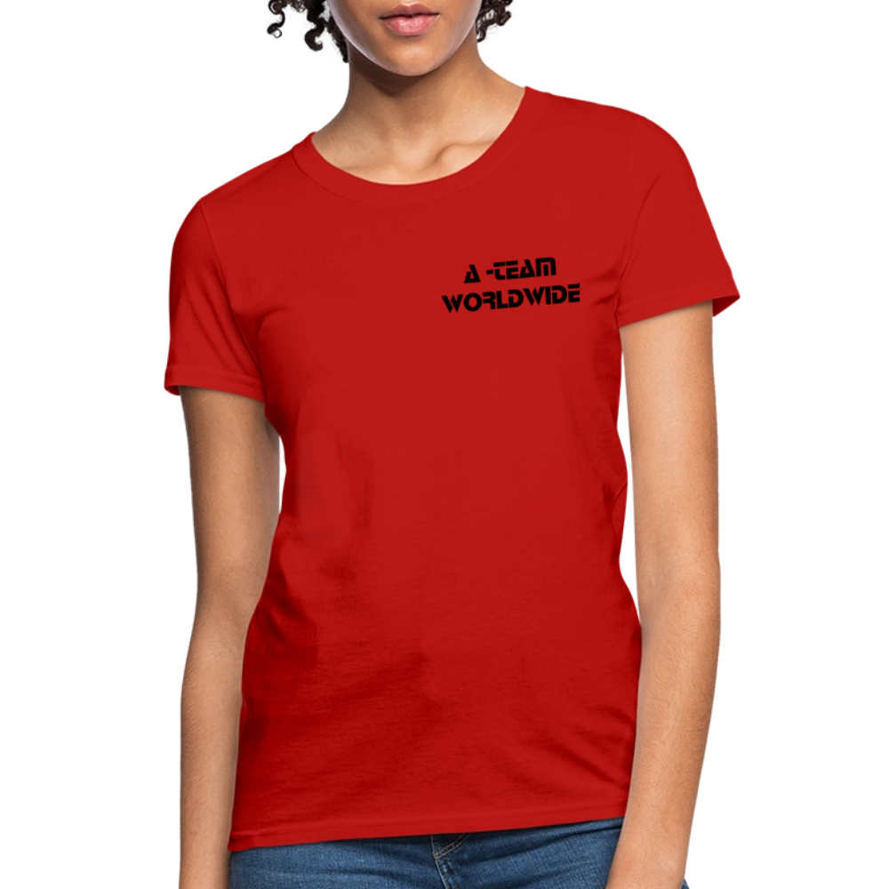 A - TEAM WORLDWIDE Women's T-Shirt - red