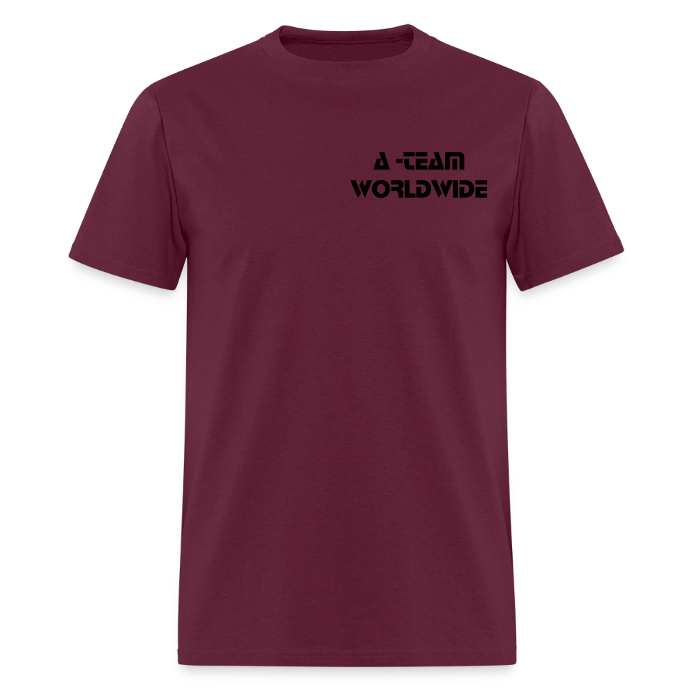 A - TEAM WORLDWIDE Men's T-Shirt - burgundy