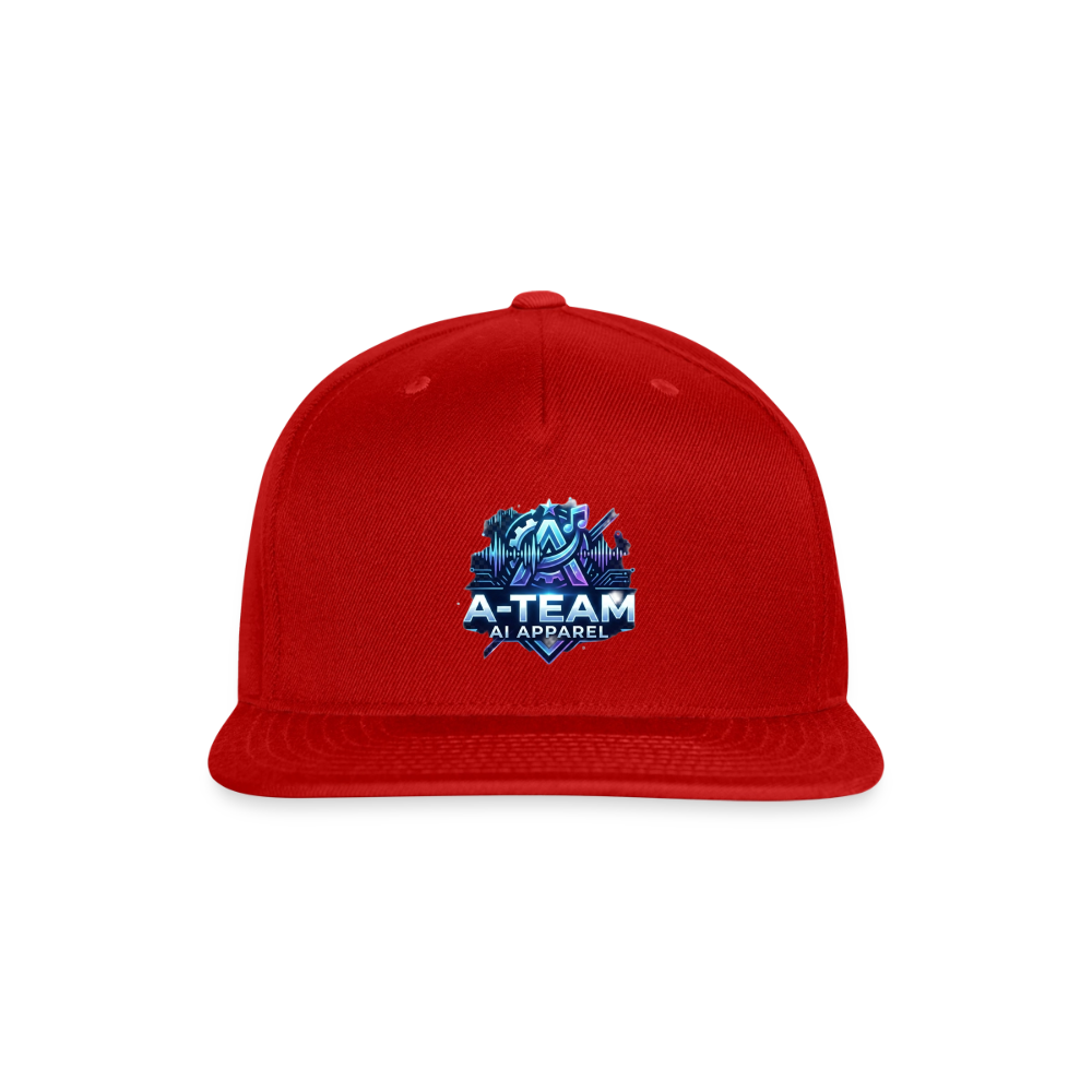 Snapback Baseball Cap - red