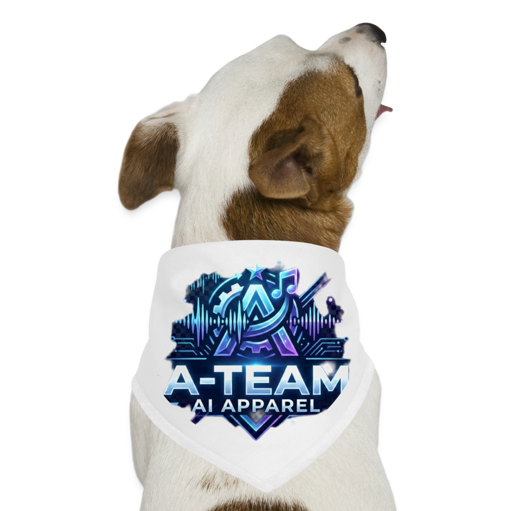 A-Team Dog Bandana - white