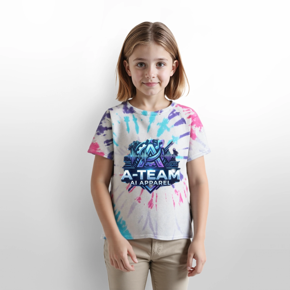 A-Team Kid's Tie Dye T-Shirt - Pastel Spiral