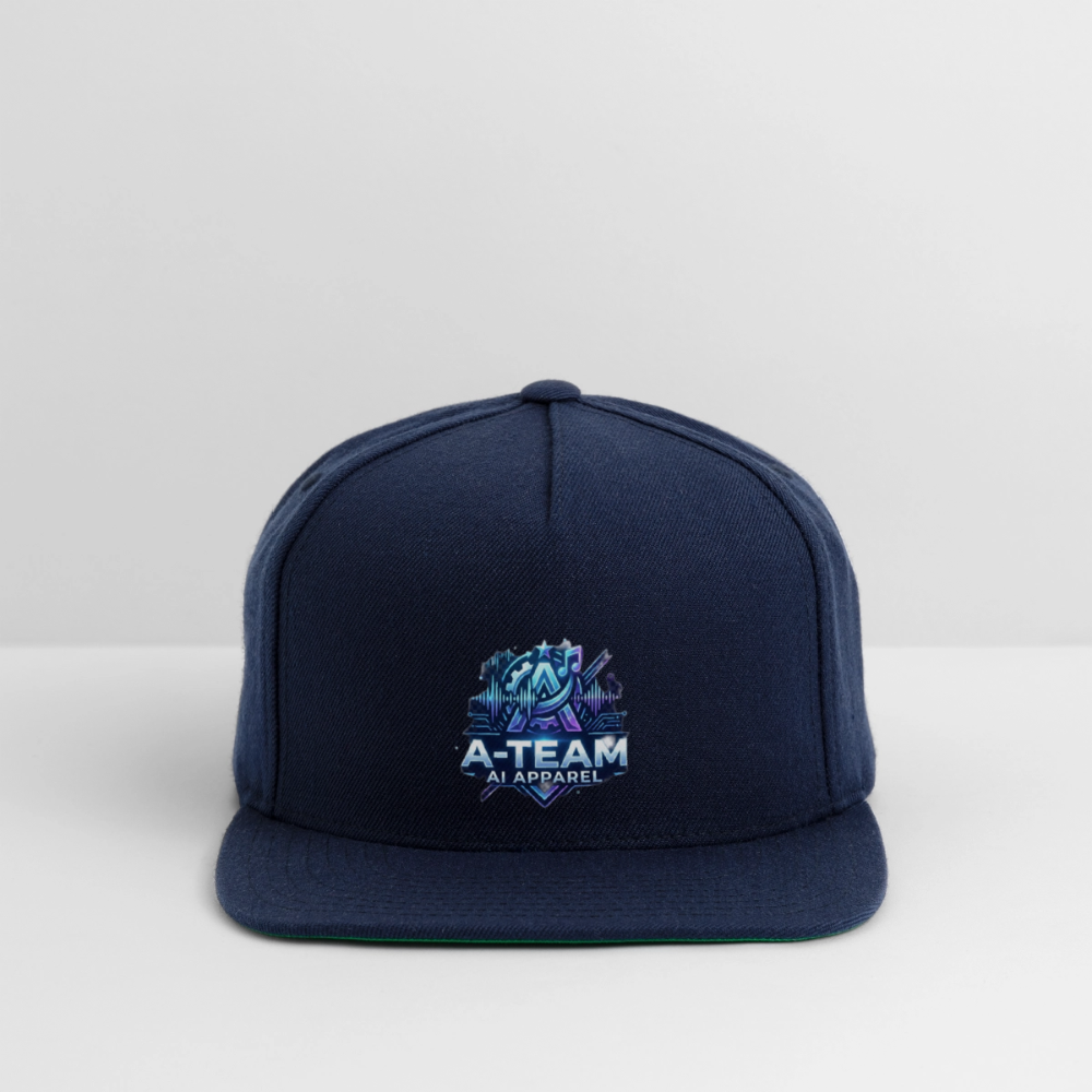 Snapback Baseball Cap - navy