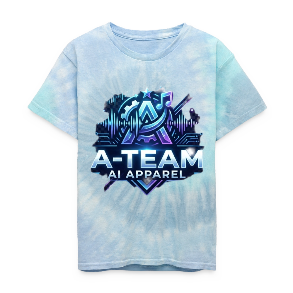 A-Team Kid's Tie Dye T-Shirt - blue lagoon